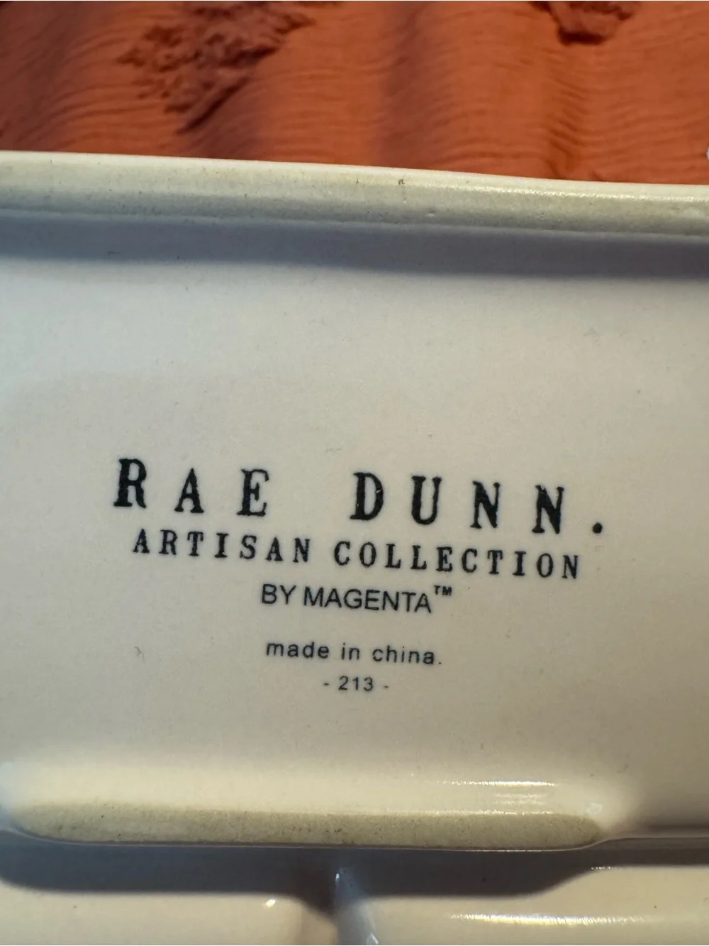 Rae Dunn Ceramic Trinket Tray - 